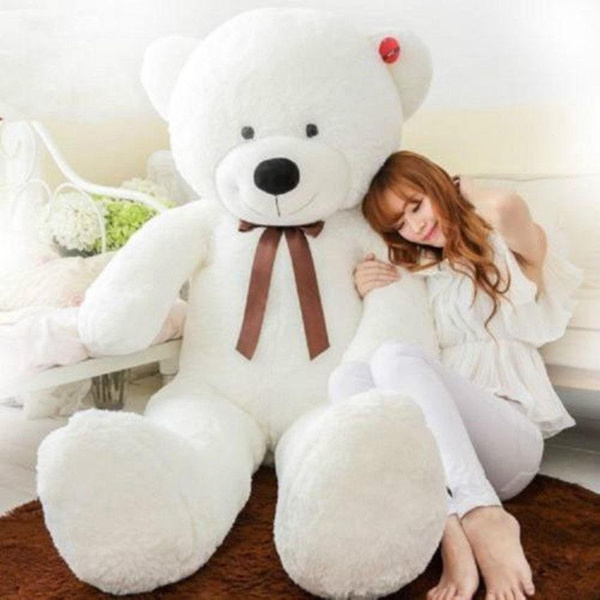 24 Inch Plush Teddy Bear Giant Big Cute Beige Huge White Soft Toys Doll Kid Gift 
