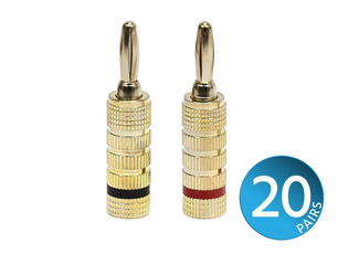 Plug, goldplated, bananaplug, gold