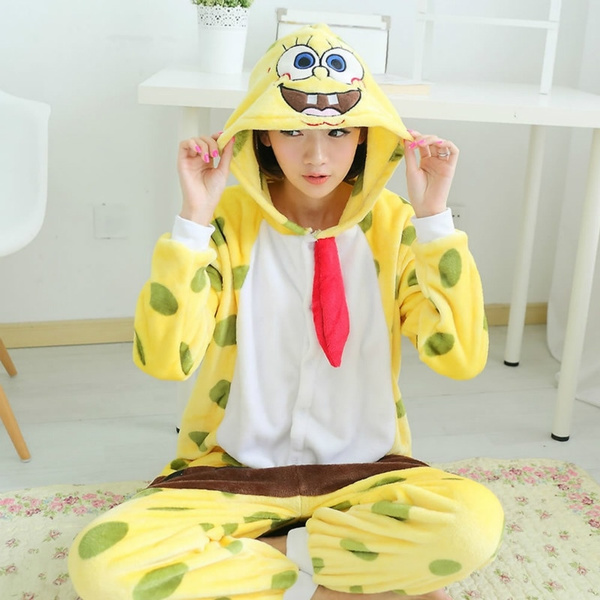 Newest Unisex Adult Pajamas Kigurumi Cosplay Costume Animal Sleepwear Suit 