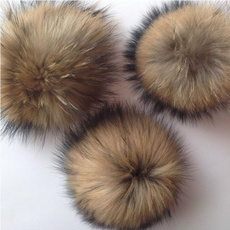 2PCS 12CM Huge Fox Fur Pompom Fur Pom Poms Ball DIY for Hats & Caps  Hats Bags Keychain Handbag Pendant Key Ring Accessories 