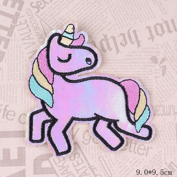 Cute Unicorn Sew or Iron on Embroidered Patch