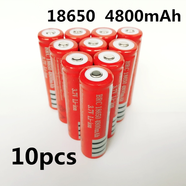 10PCS 100% New NCR18650B 3.7 v 4800 mah 18650 Lithium Rechargeable Battery For Panasonic Flashlight batteries | Wish