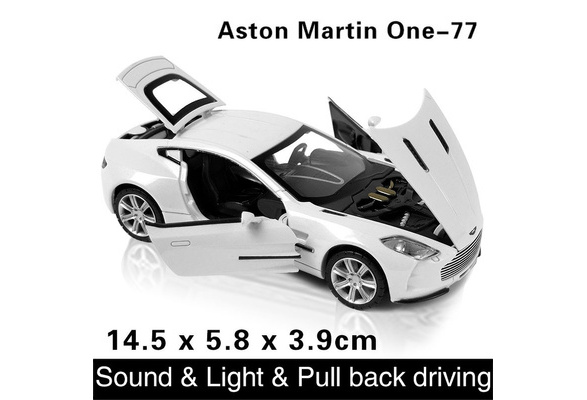 1 32 Kids Toys Aston Martin One 77 Metal Toy Cars Model For Children Pull Back Car Wish