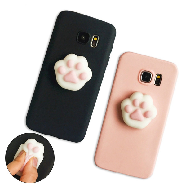 2018 Hot Sale Lovely 3D Silicone Cartoon Cute Cat Paw Sea Lion Soft TPU Squishy Phone Case For Samsung Galaxy Note 8 S8 S8 Plus S7 S7 Edge J5 J7