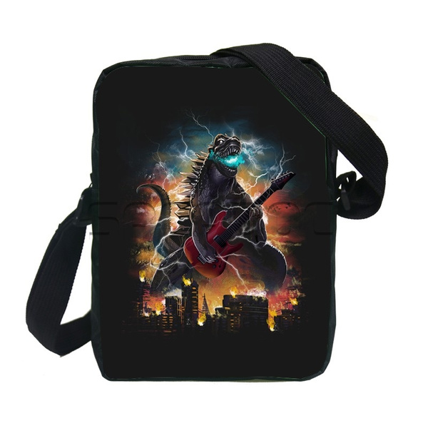 3pcs/set Godzilla Design Boy School Bags Multifunctional Kids