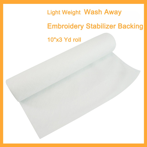 New brothread Wash Away - Water Soluble Machine Embroidery Stabilizer  Backing & Topping