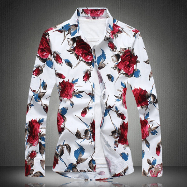 guy flower shirt