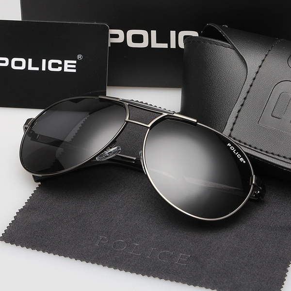 Police Men Fishing Polarizing Glasses Sunglasses Driver Glasses Anti UV  Driving Glasses Myopia (4Colors)