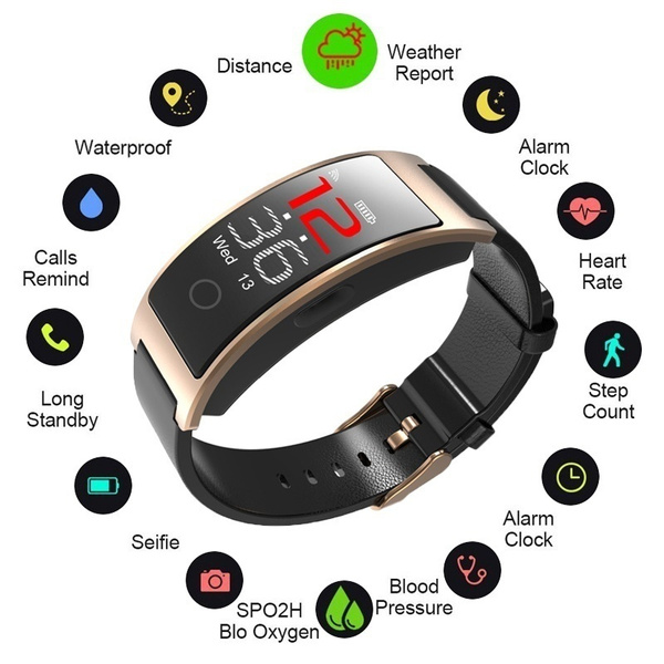 P10 Sport Smart Bracelet Blood Pressure Oxygen Heart Rate ECG Monitor  Waterproof | eBay
