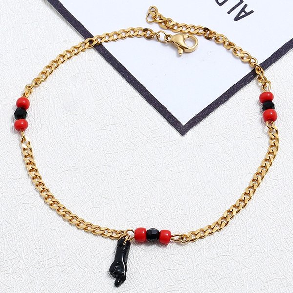 pulsera con mano de azabache