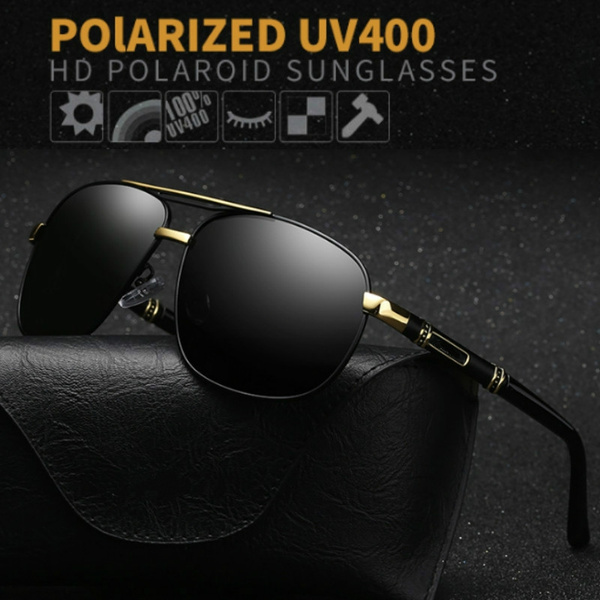 Men's Fashion Polarized Sunglasses Classic Frame Glasses Driving