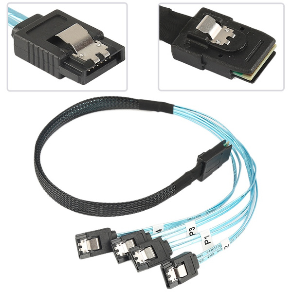 2017 1M Mini SAS SFF8087 36 PIN to 4 SATA 7 P HD Reverse Cable