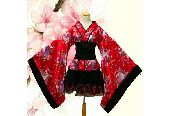 Anima Drawing Kimono - Anime Long Sleeve Dress, HD Png Download - vhv