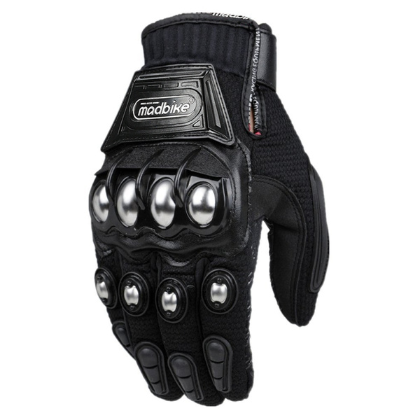 Por Filosófico destacar Alloy Steel Madbike Motorcycle Gloves Racing Gloves Motorbike Gloves  Protective Guantes Luvas Para Motor Black Blue Red MLXL XXL | Wish