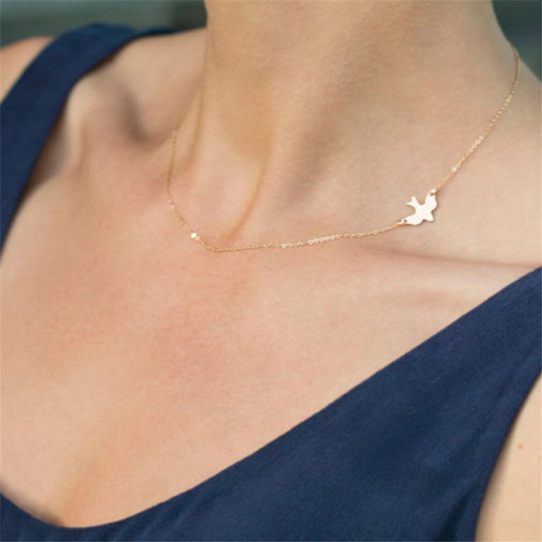 Women Girl Charm Jewelry Choker Chunky Statement Bib Pendant Chain Necklace