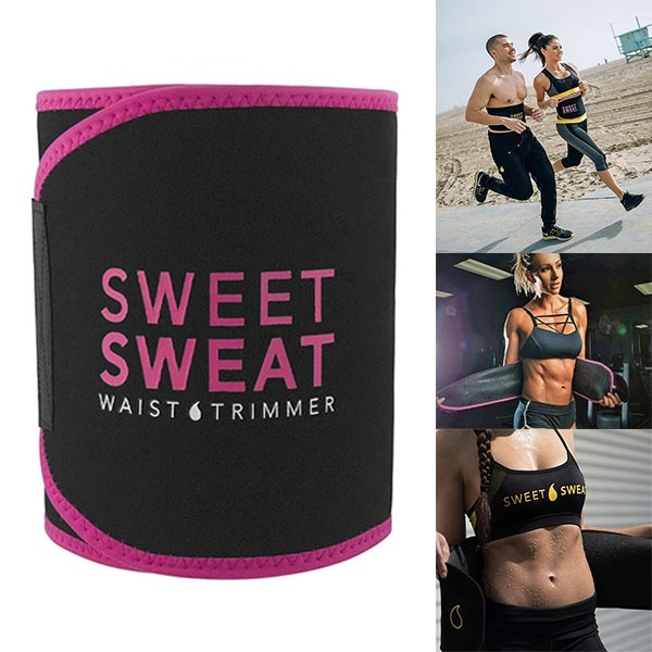 Adjustable Sweet Sweat Premium Waist Trimmer for Women Weight Loss Slimming Waist Trainer Sweet Sweat Waist Trimmer Fitness Belt S M L