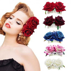 Fashion Accessory, Flowers, Rose, Hair Pins