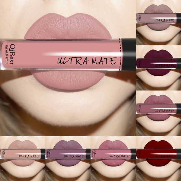 Qibest 15 Colors Long Lasting Waterproof Ultra Matte Liquid Lipstick ...