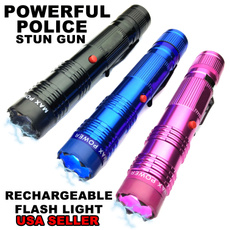 Outdoor & Travel Flashlight Portable Aluminum Electronic Torch Shockers Rechargable High Power Stun Flashlight