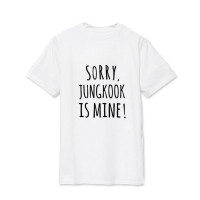 A3, L BTS Sorry Jung Kook is Mine Fashion Hoodie Sweatshirt Korea Bangtan RM Hoodies Sweatshirt