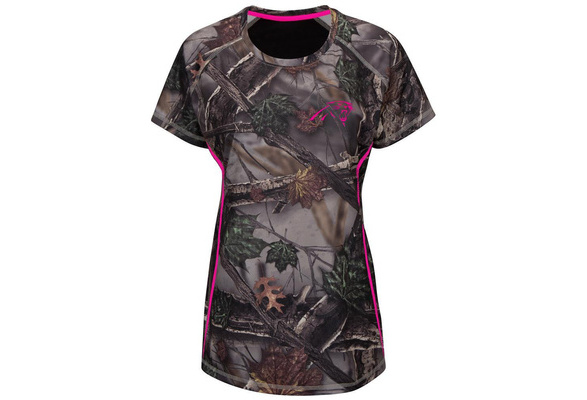 Majestic Women's The Woods Carolina Panthers Camo Tee