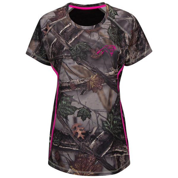 Majestic Women's The Woods Carolina Panthers Camo Tee