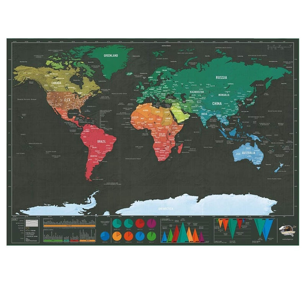 Scratch map ᐉ Best original scratchable maps in 2018 ☆ ®