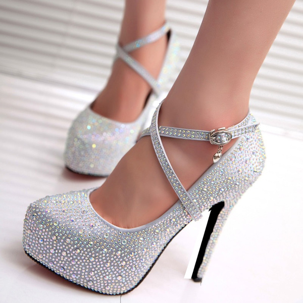 diamond heels strappy