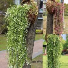 82cm Artificial Fake Silk Flower Vine Hanging Garland Plant Flower Vine Home Garden Wedding Decor 5 Colors (Size:1pcs)