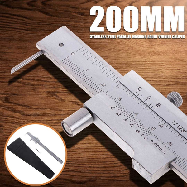Stainless steel Parallel marking vernier caliper 0-200mm marking gauge with C… 