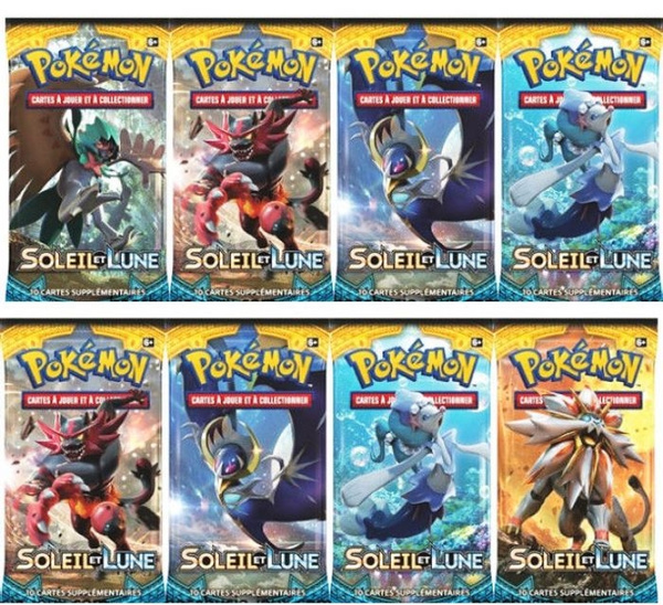 Classeur + Booster Pokémon Soleil & Lune - 60 Cartes, Format Poche, Collection TCG