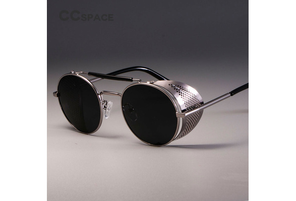 round sunglasses with side shields india