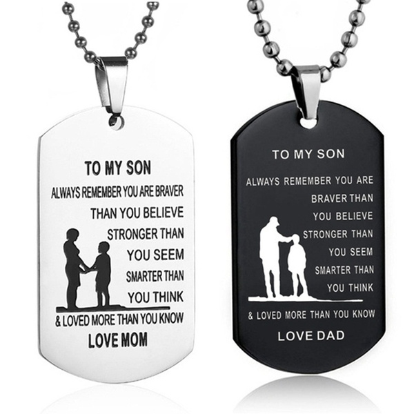 Dog Tag Necklaces Birthday Gift Jewelry 