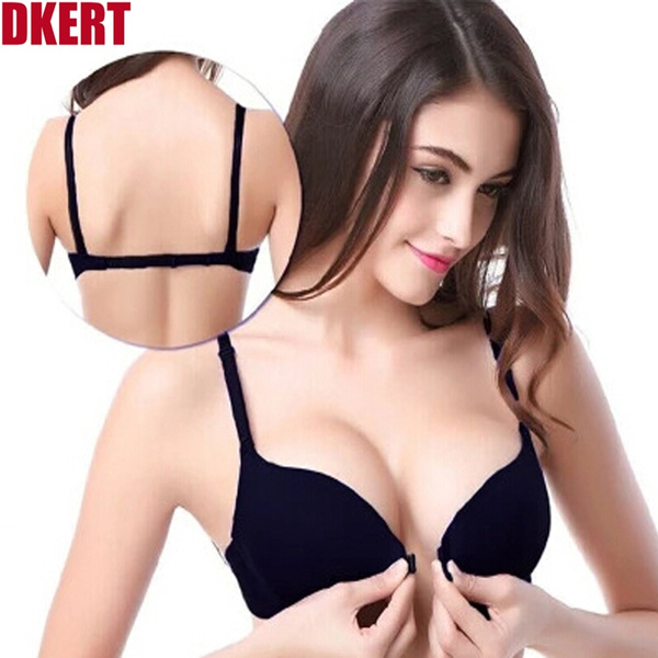Generic Sexy Push Up Bra Front Closure Solid Color Brassiere