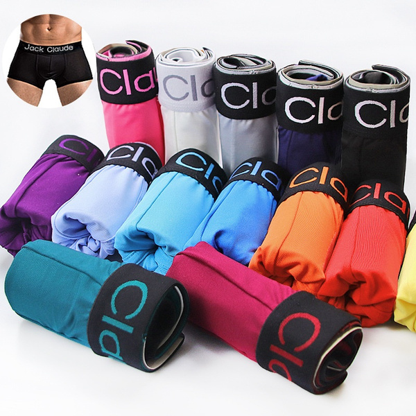 New JACK CLAUDE Brand Fashion Mens Boxer Briefs Summer Cozy Fiber U