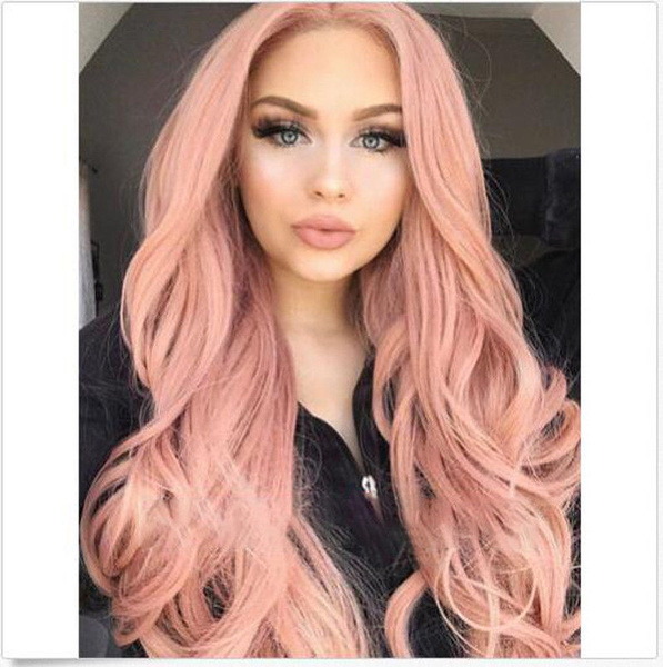 silver pink wig