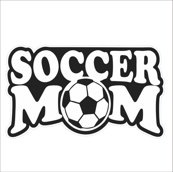 soccer mom car decal