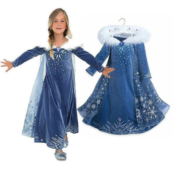 Cosplay Gefrorene Elsa Anna Kleid Spitze Prinzessin Formal Dress  Geburtstagsgeschenk für Mädchen | Wish
