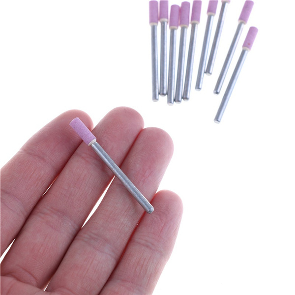 10x Chain Saw Sharpening Stone 3mm Shank 4mm Head Grinding Stone Round TipF_ch 10x Chain Saw Sharpening Stone 3mm Shank 4mm Head Grinding Stone Round TipF_ch