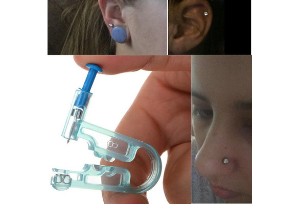 Healthy Safety Asepsis Disposable Unit Ear Studs Piercing Piercer White Gun T7A1 