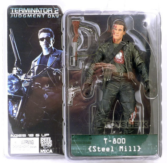 NECA The Terminator 2 Action Figure T-800 T-800 Steel Mill PVC Figure Toy  718cm Model Toy Child Gift