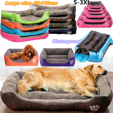 Candy Color Large Dog Bed Pets Cats Warm Soft Kennels Waterproof Puppy Sleeping Blanket House Mats Nest Pads (Plus Size S-3XL)