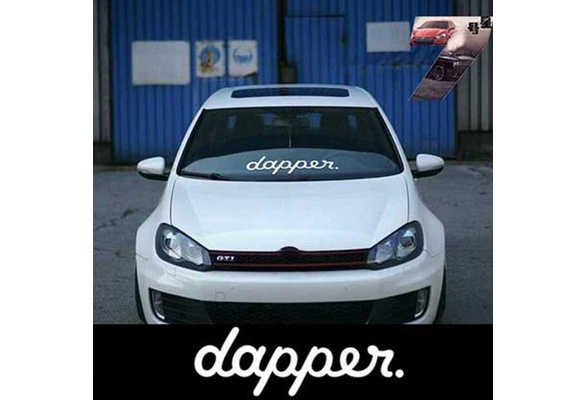 dapper car sticker