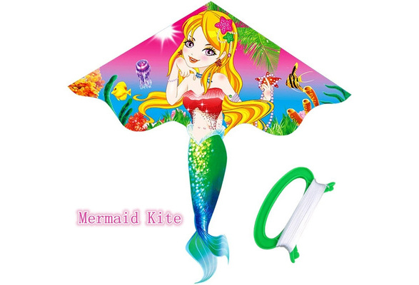 Kites For girls Children Lovely Cartoon Mermaid Kites with Flying