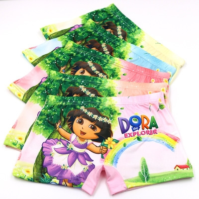 Girls cotton Dora aventureira cartoon girls kids underwear cueca retail  packaging unisex panties for children