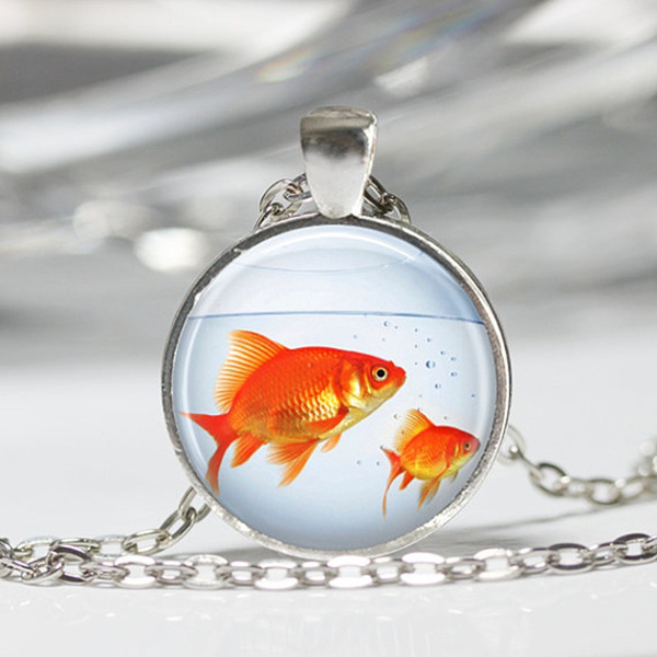 Fish Necklace, Goldfish Bowl, Fish 