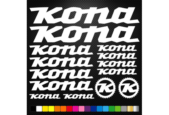 Kona 14 Stickers Autocollants Adhésifs Vtt Velo Mountain Bike Dh Freeride 