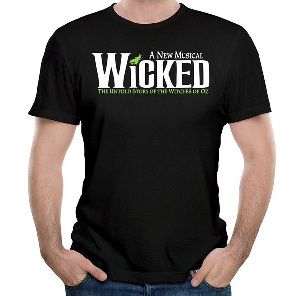NEUF WICKED Broadway Show musical Wizard of Oz Men's T-shirt blanc taille S à 3XL 