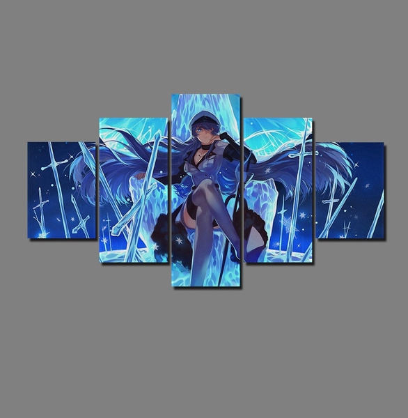  Akame Ga Kill Esdeath Anime Poster Canvas Wall Art