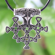 pendentnecklace, vikingsamuletpendantnecklace, talismannecklace, ravennecklace